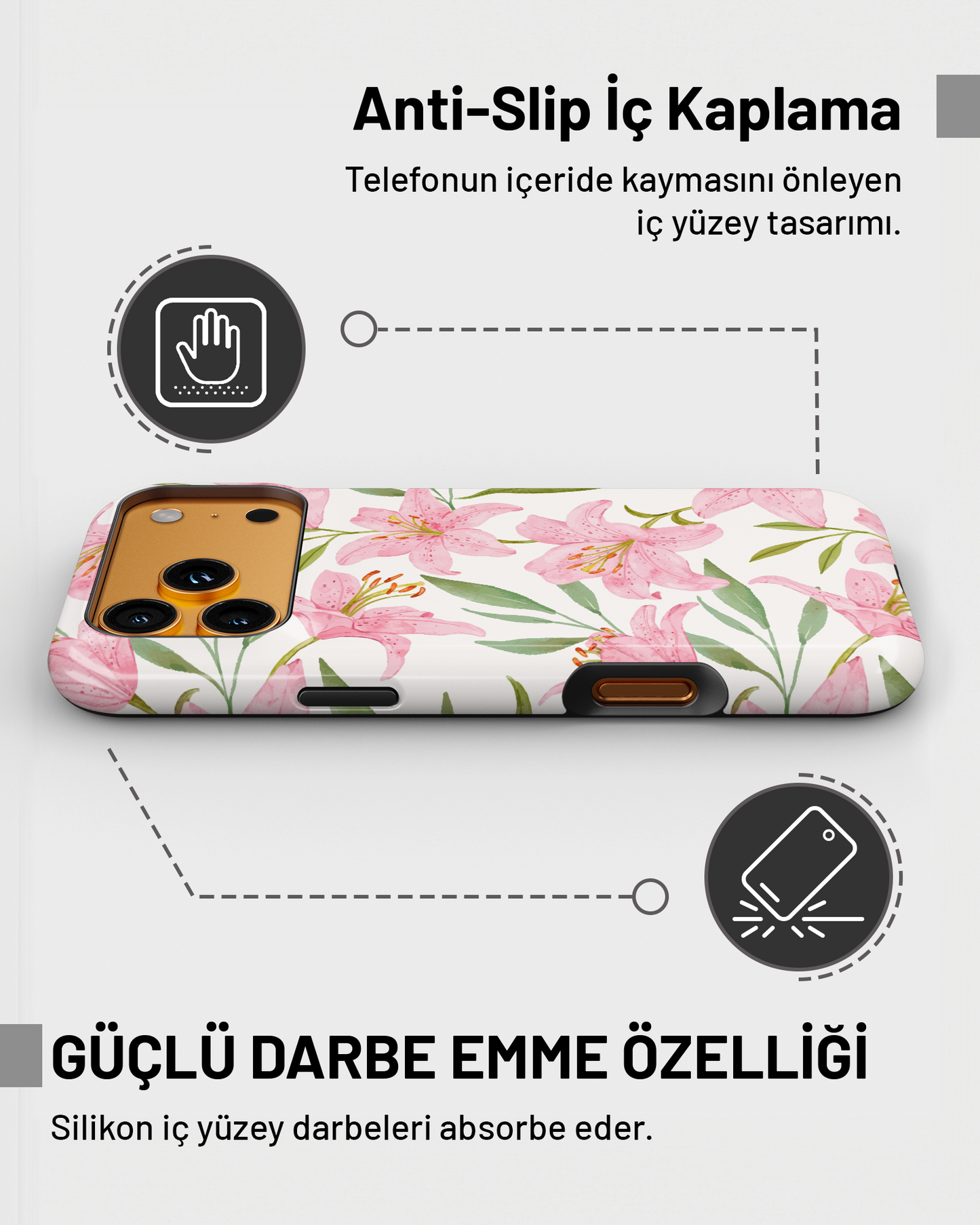 Summer Collection Pink Flower PROTECT Telefon Kılıfı