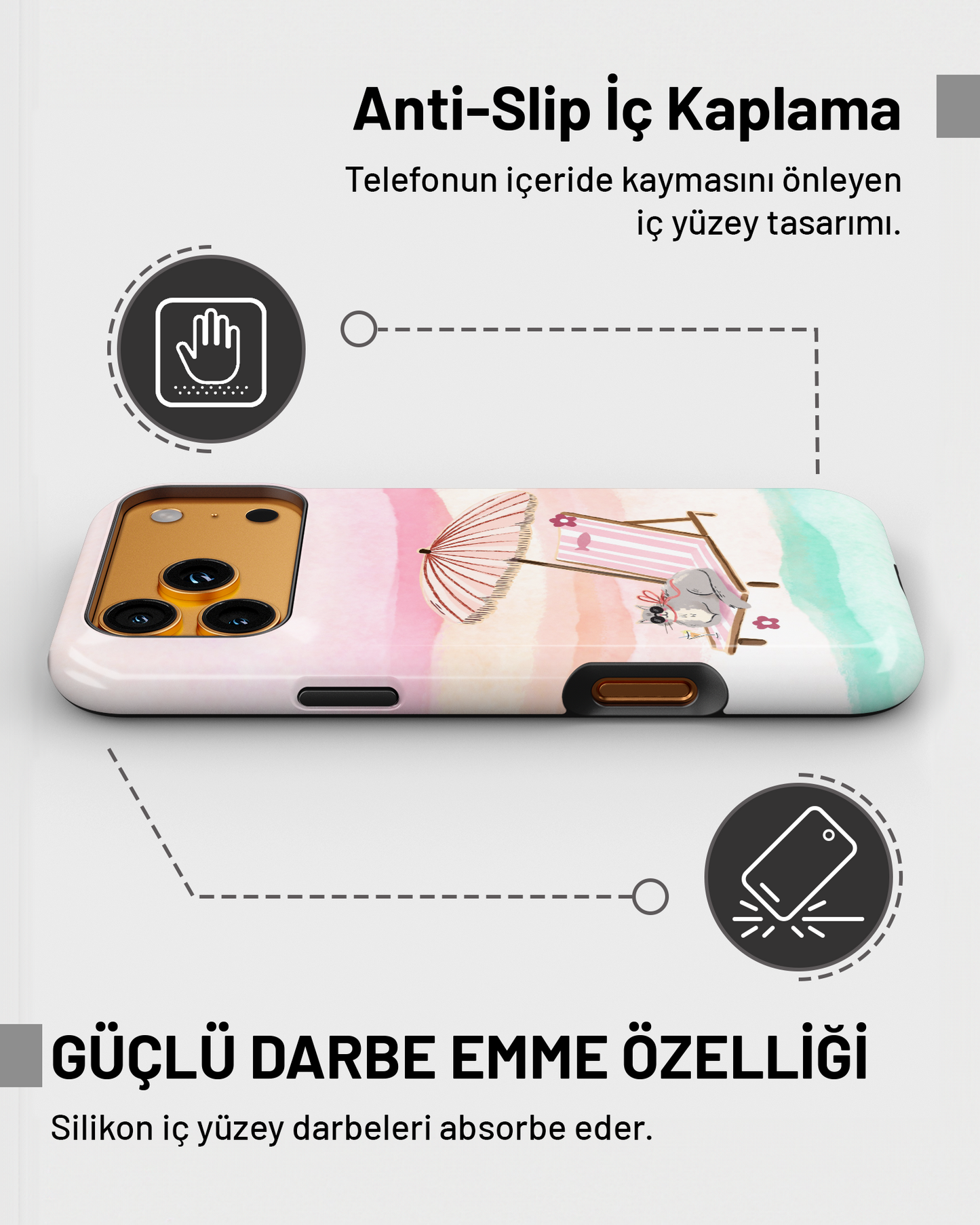 Summer Collection Beach Cat PROTECT Telefon Kılıfı
