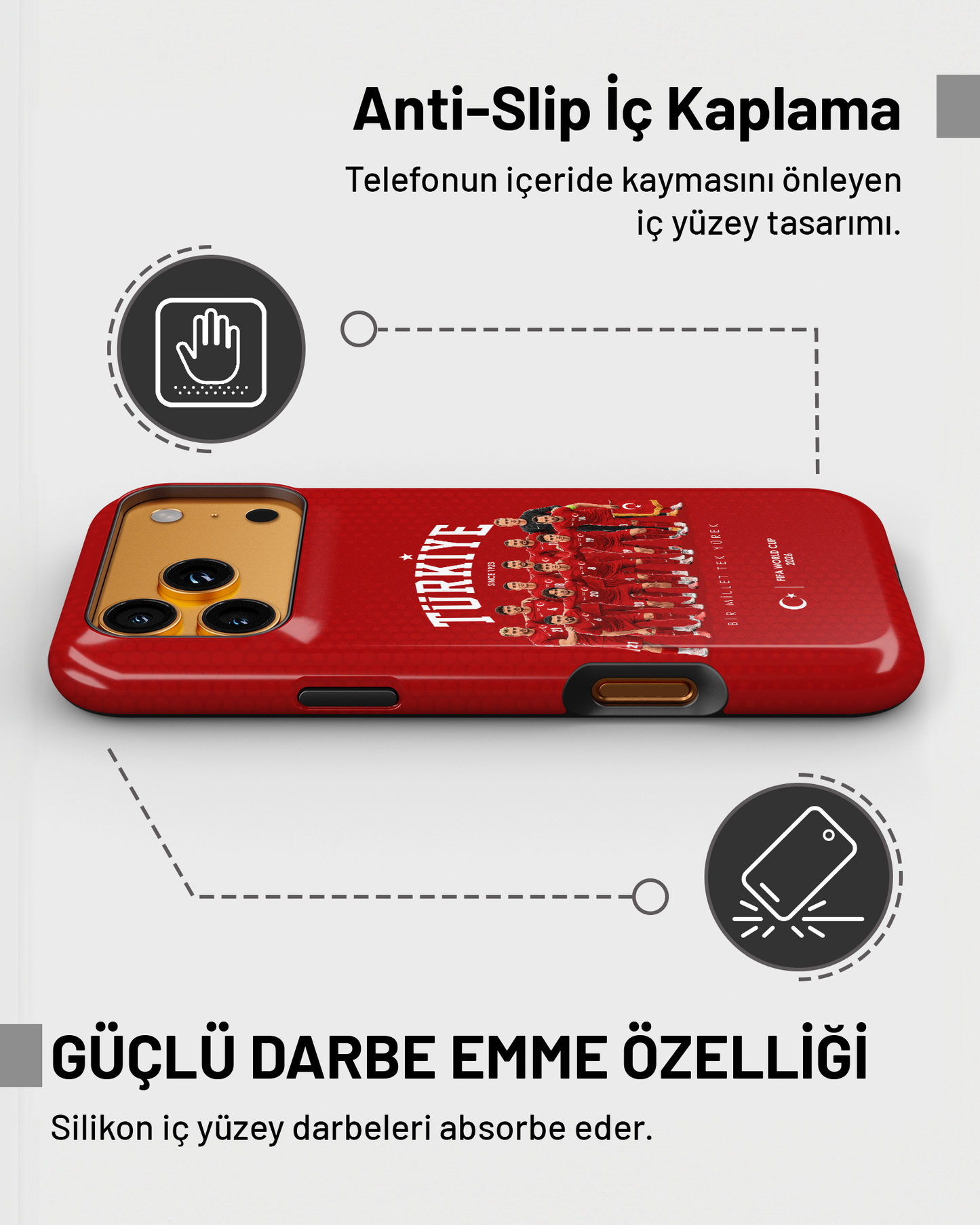 Türkiye WC 2026 Türkiye PROTECT Telefon Kılıfı