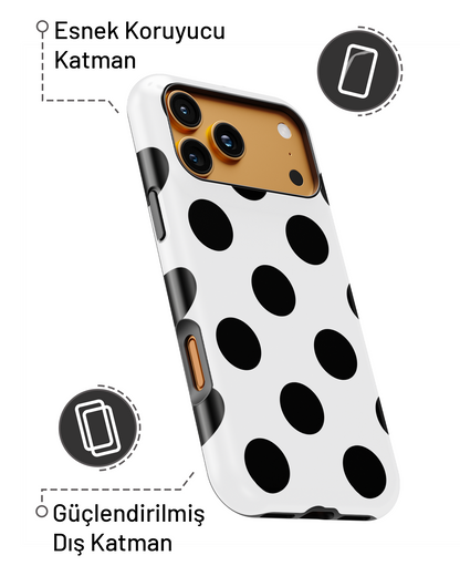 Summer Collection Siyah Puantiye PROTECT Telefon Kılıfı