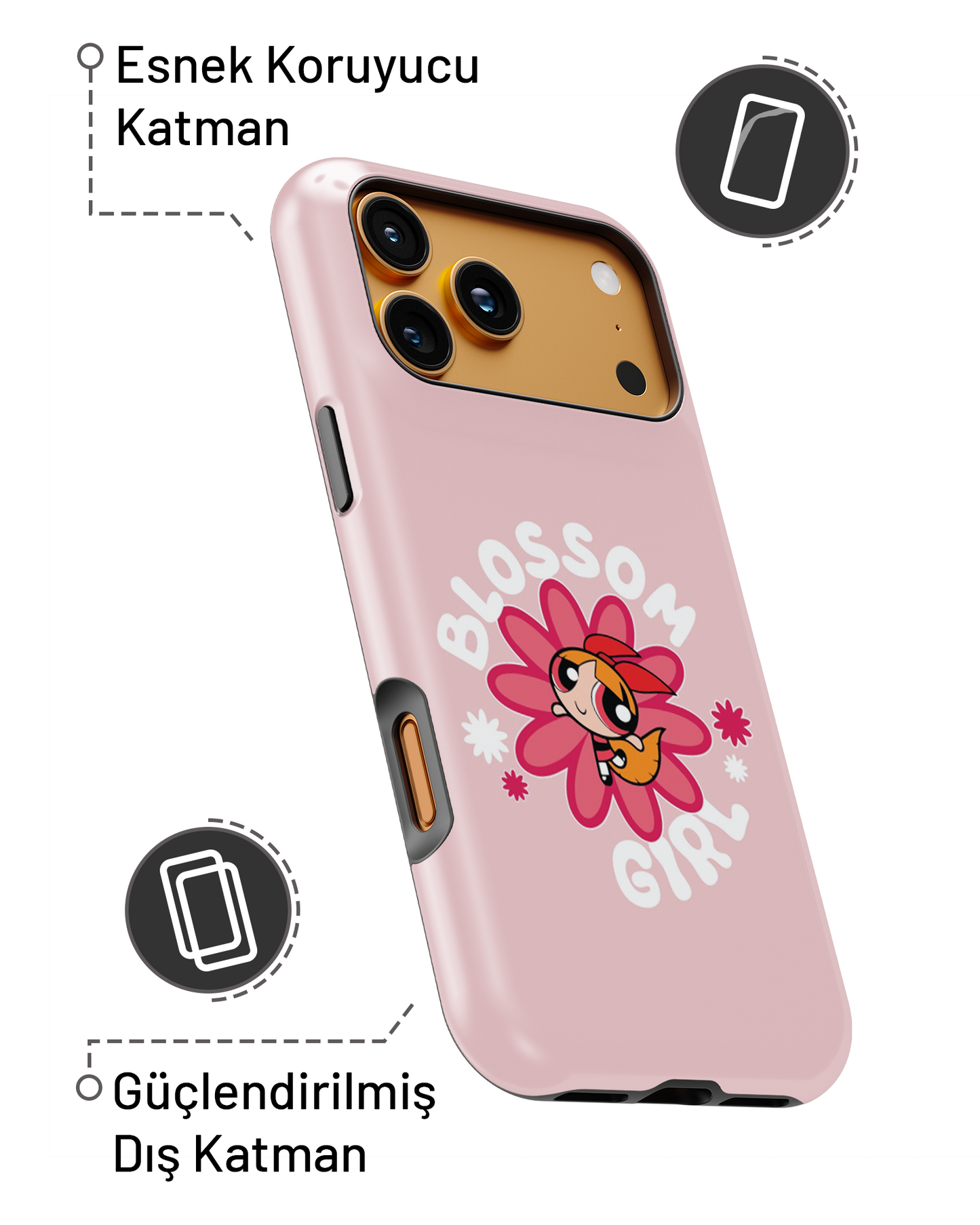 "Blossom Girl" PROTECT Telefon Kılıfı