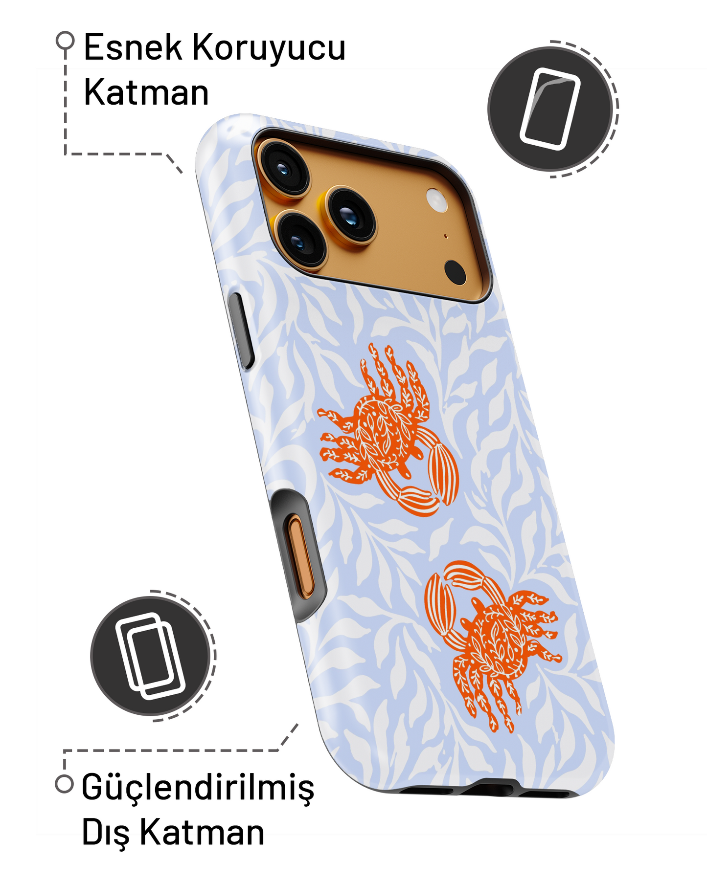 Summer Collection Yengeç PROTECT Telefon Kılıfı