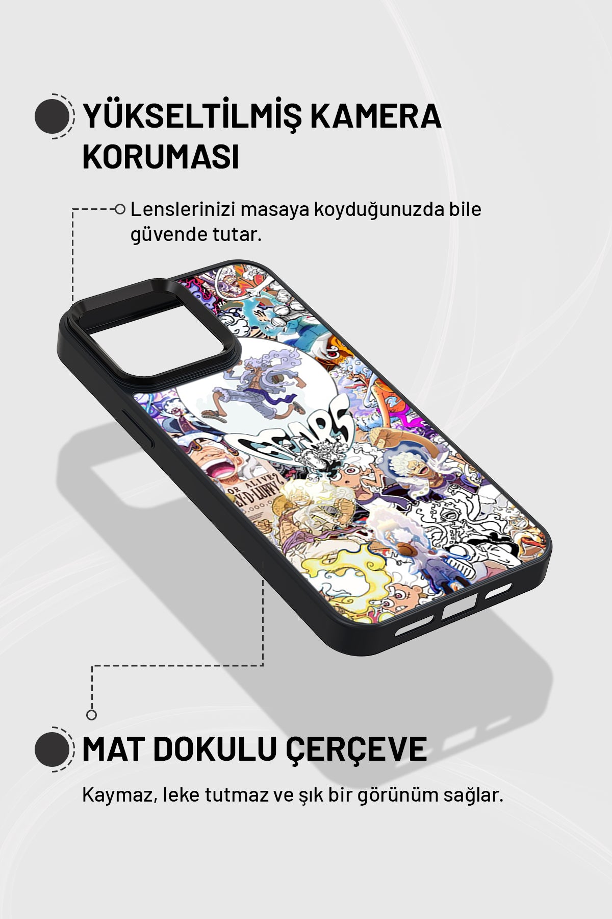 "Gear 5 Kolaj" Siyah İmpact Telefon Kılıfı