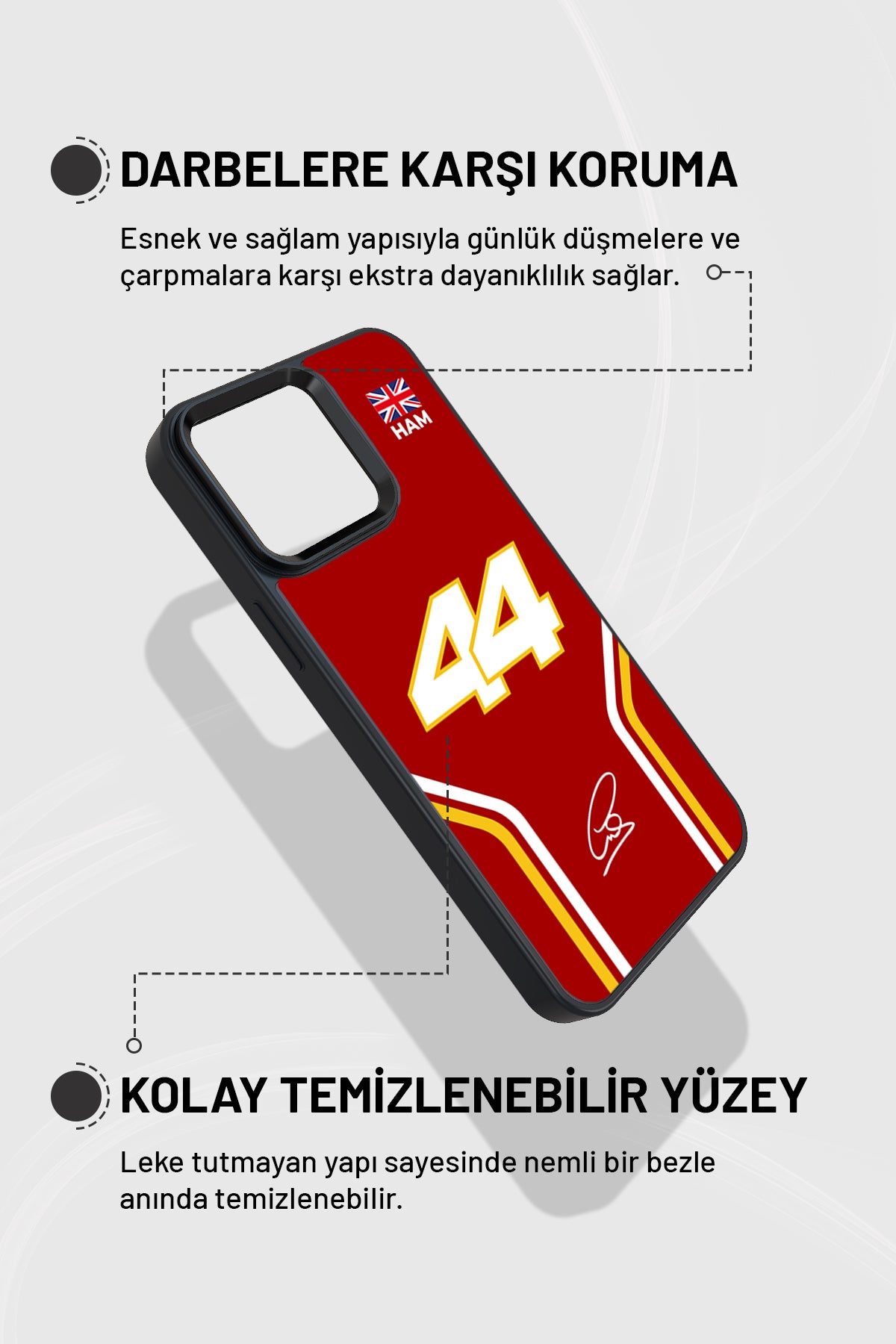 "HAM" Siyah İmpact Telefon Kılıfı
