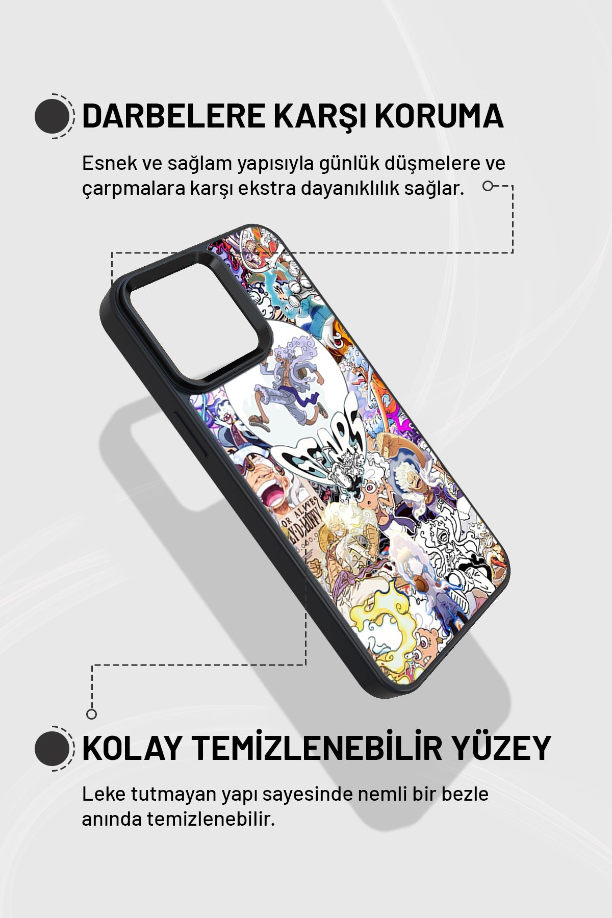 "Gear 5 Kolaj" Siyah İmpact Telefon Kılıfı