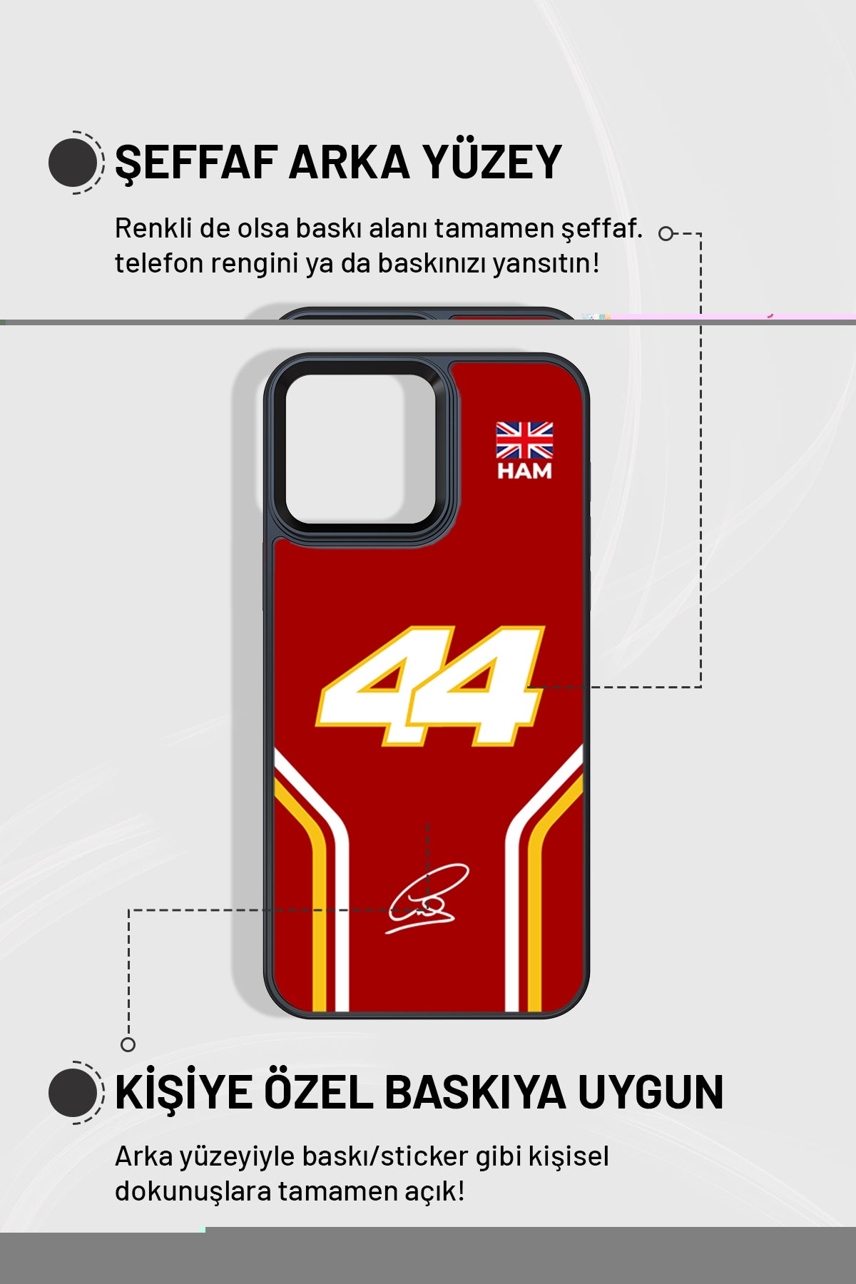 "HAM" Siyah İmpact Telefon Kılıfı