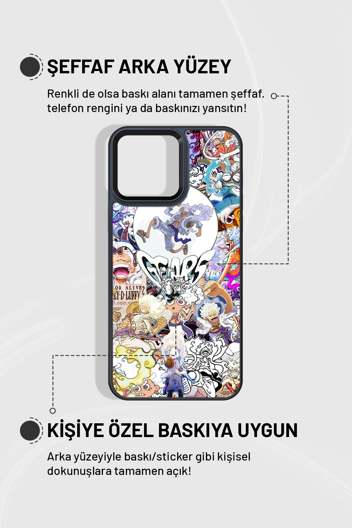 "Gear 5 Kolaj" Siyah İmpact Telefon Kılıfı