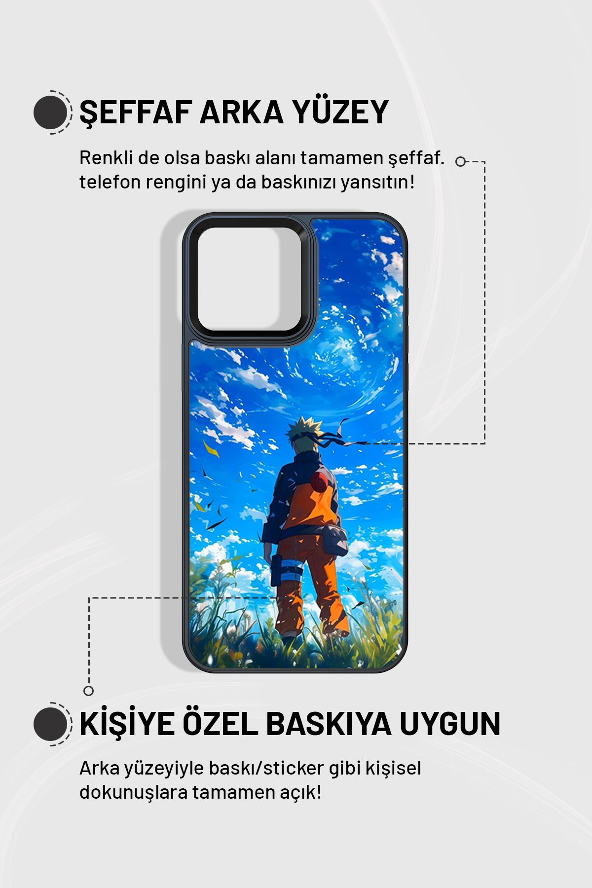 "Uzumaki Naruto" Siyah İmpact Telefon Kılıfı