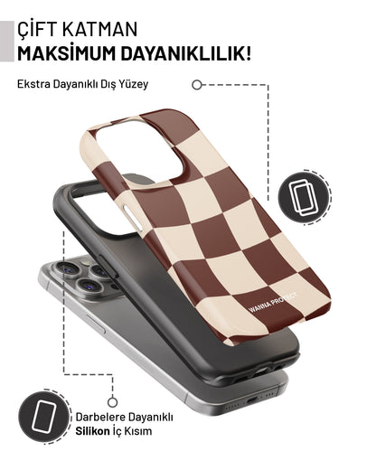 "Kahverengi Dama" PROTECT Telefon Kılıfı