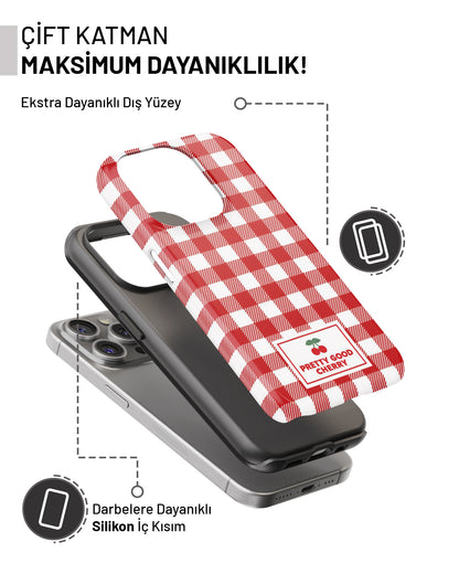 "Kiraz Ekose" PROTECT Telefon Kılıfı