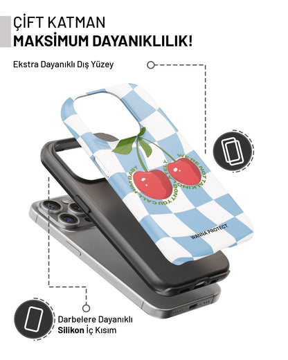 "Blue Cherry" PROTECT Telefon Kılıfı