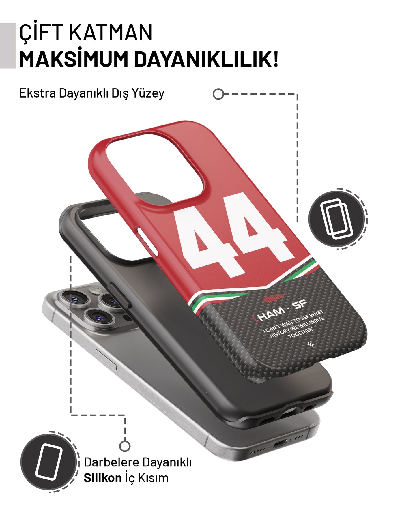 "Lewis Hamilton F1 2025" PROTECT Telefon Kılıfı