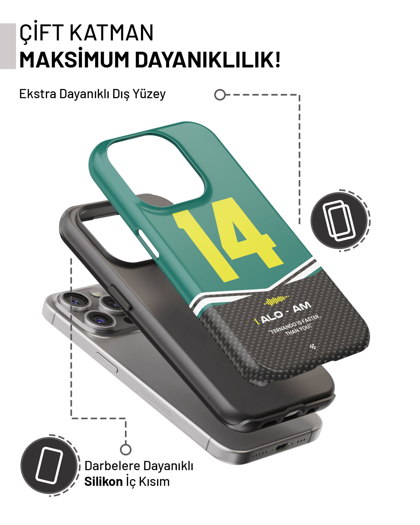 "Fernando Alonso F1 2025" PROTECT Telefon Kılıfı