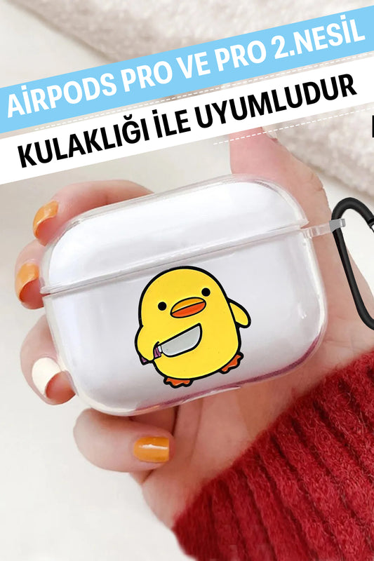 Airpods Pro Şeffaf Koruyucu Kılıf Civciv