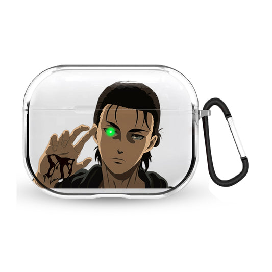 "Eren Yeager Devil" Airpods Şeffaf Koruyucu Kılıf