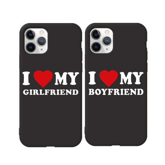 "I Love" Couple Lansman Telefon Kılıfı