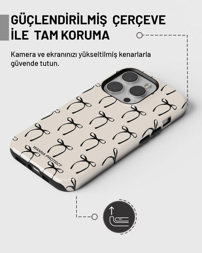 "Siyah Fiyonk" PROTECT Telefon Kılıfı