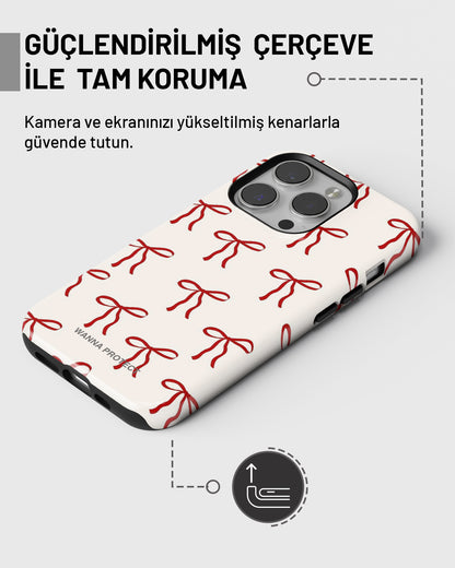 "Red Fiyonk" PROTECT Telefon Kılıfı