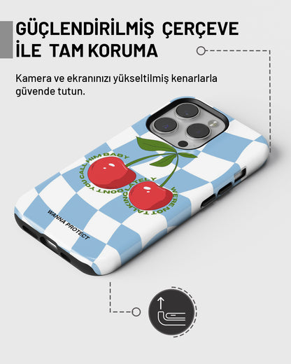 "Blue Cherry" PROTECT Telefon Kılıfı
