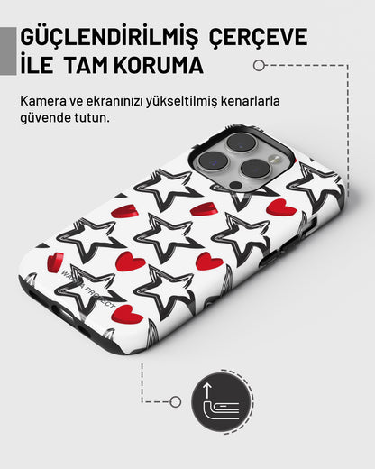 "Yıldız Kalp" PROTECT Telefon Kılıfı