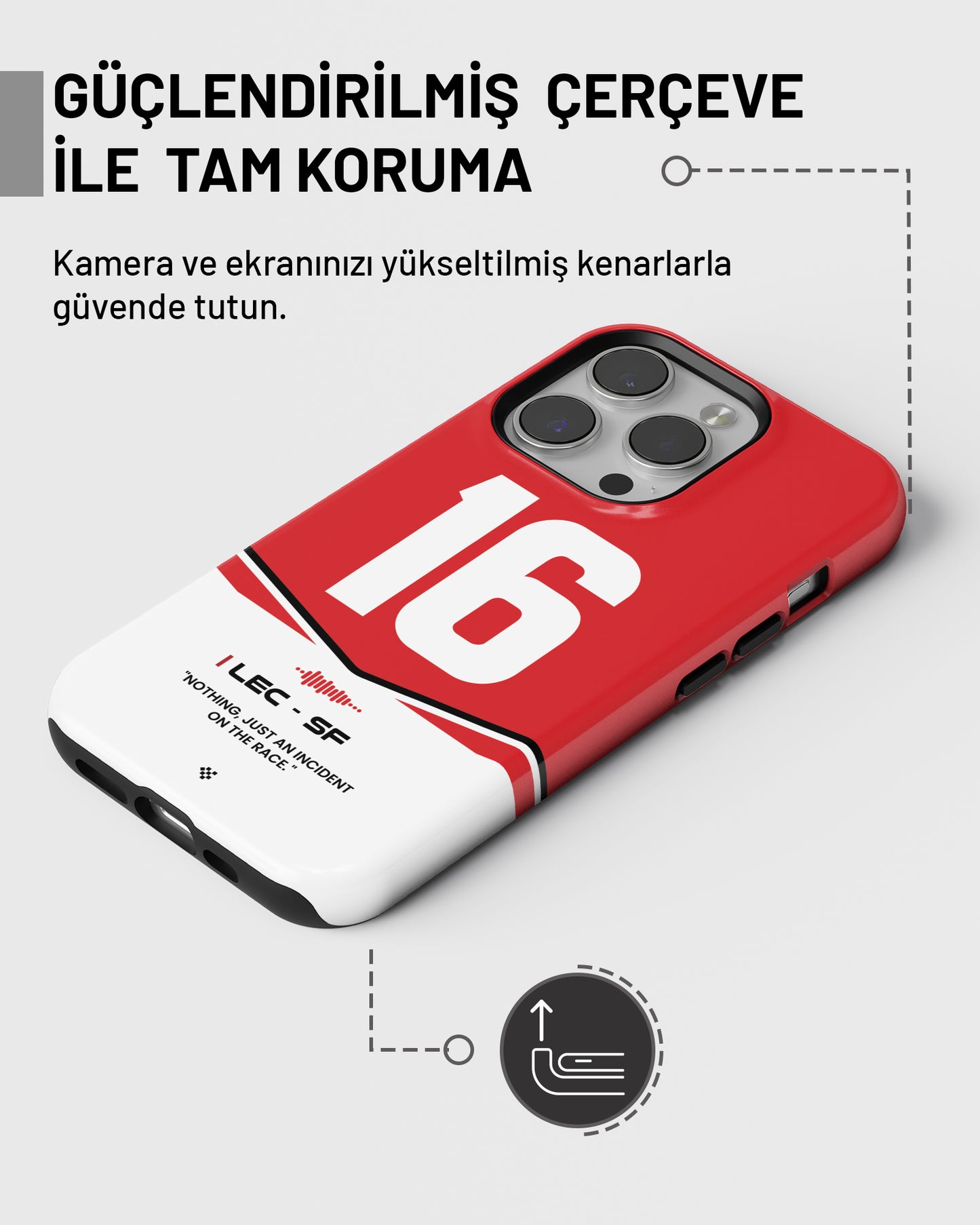 "Charles Leclerc v2 F1 2025" PROTECT Telefon Kılıfı