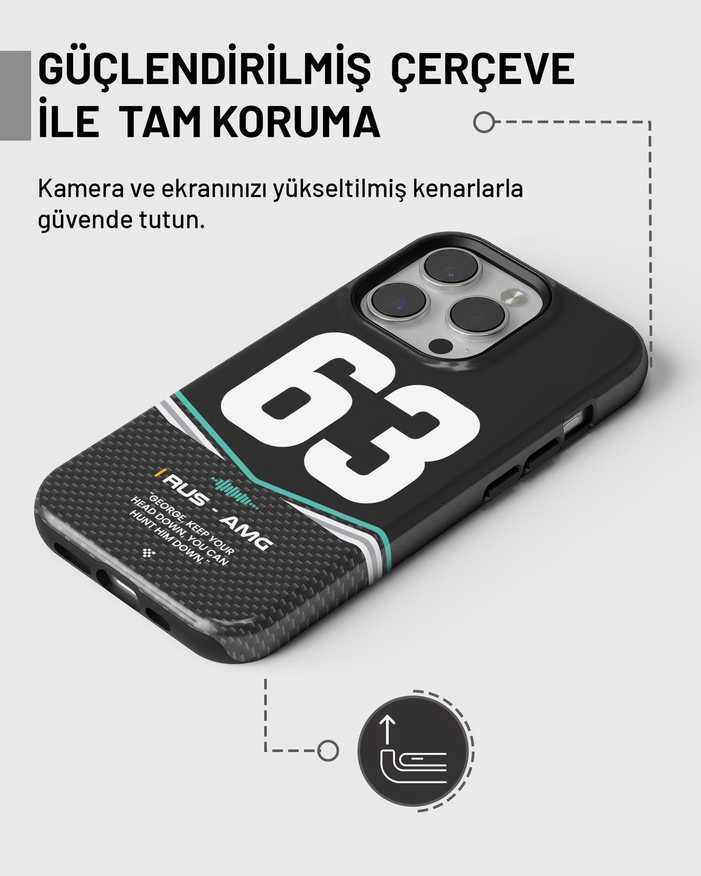 "George Russell F1 2025" PROTECT Telefon Kılıfı