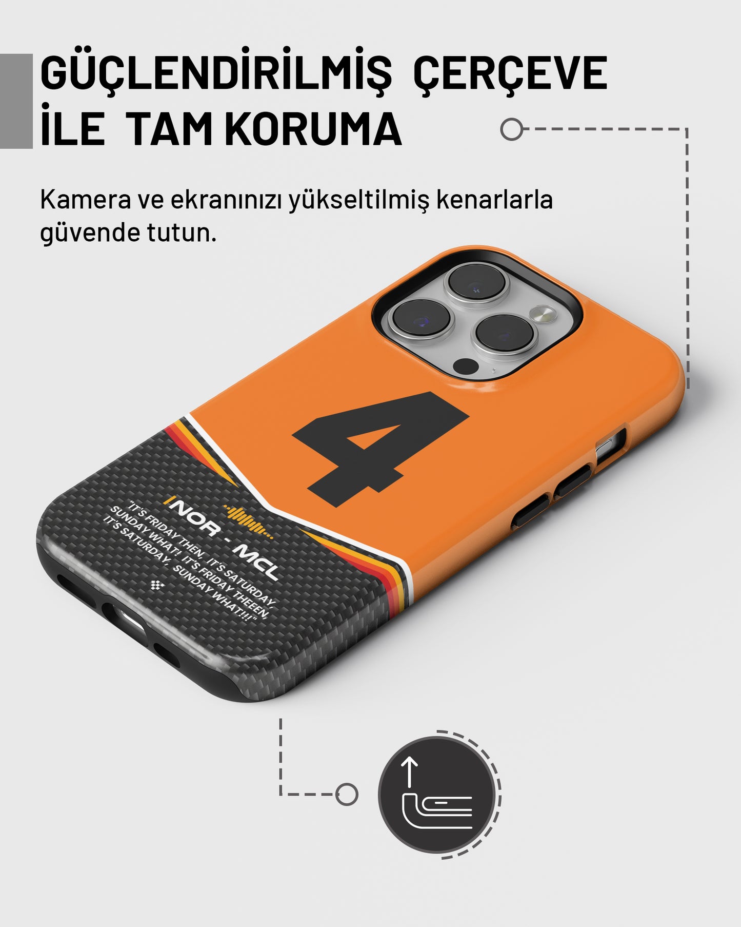 "Lando Norris F1 2025" PROTECT Telefon Kılıfı