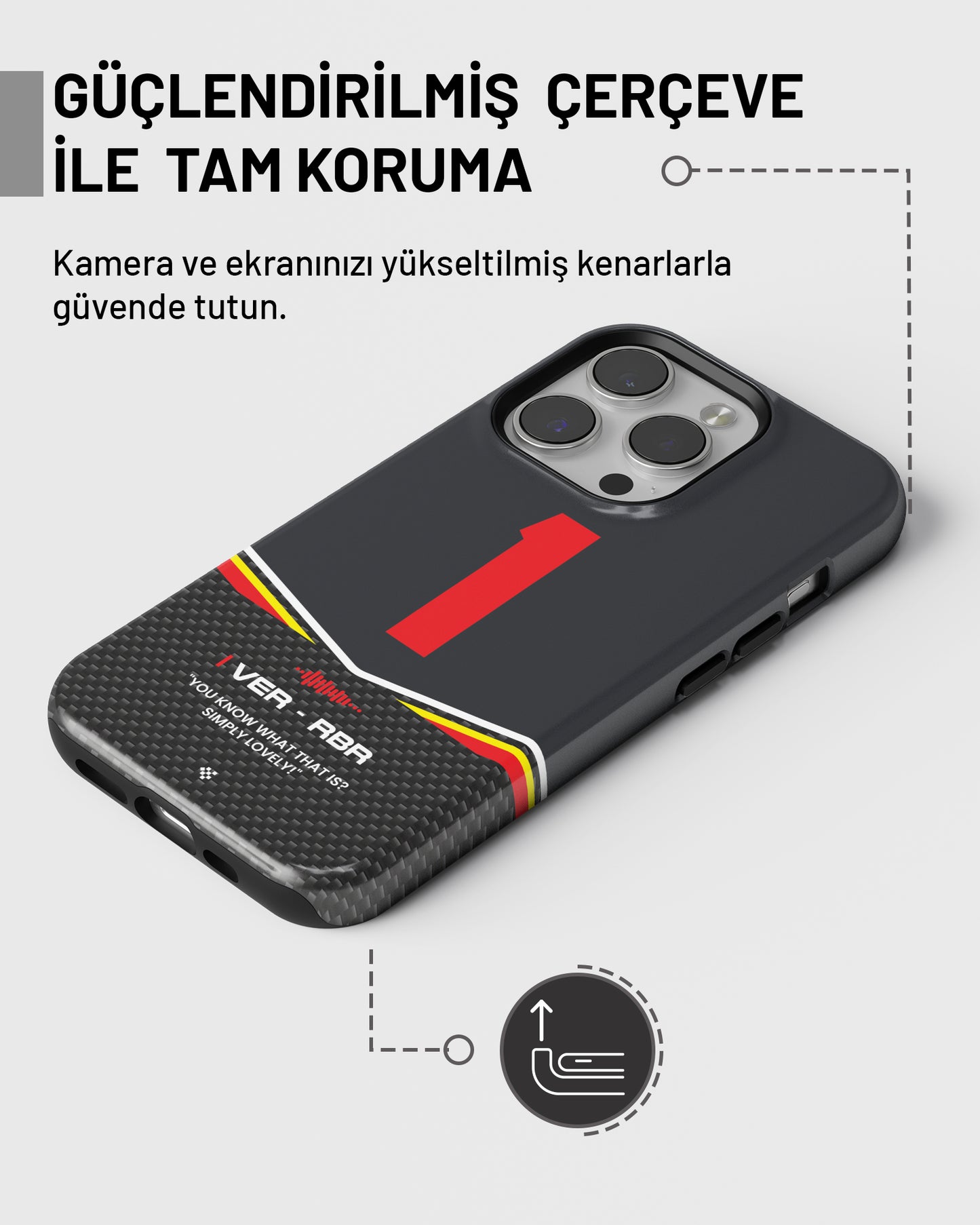 "Max Verstappen F1 2025" PROTECT Telefon Kılıfı