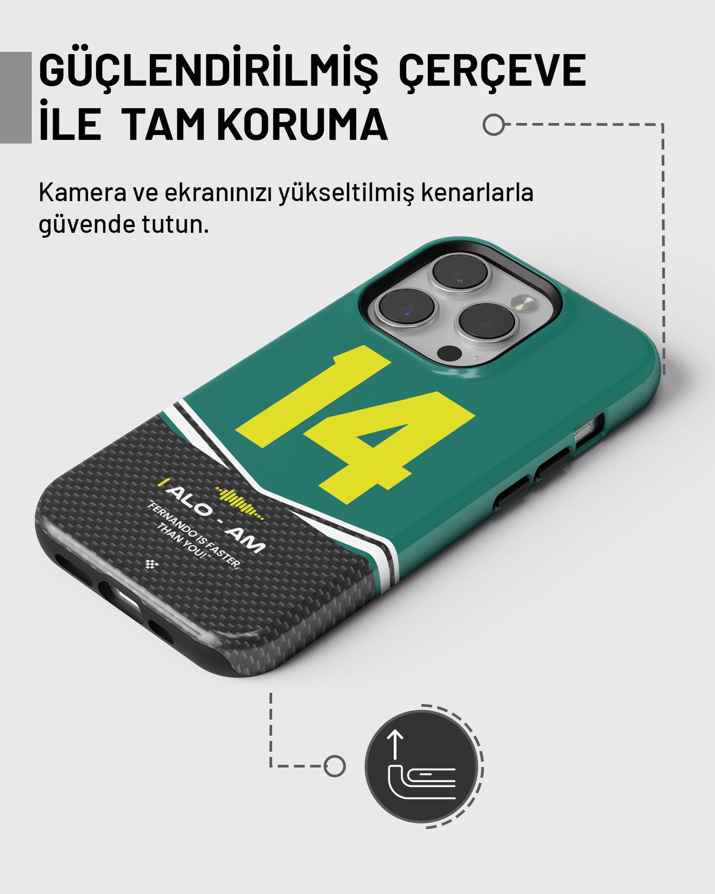 "Fernando Alonso F1 2025" PROTECT Telefon Kılıfı