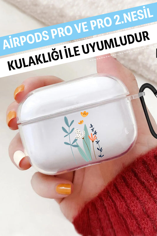 Airpods Pro Şeffaf Koruyucu Kılıf Lale