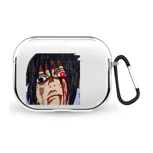 "Sasuke Sharingan" Airpods Şeffaf Koruyucu Kılıf