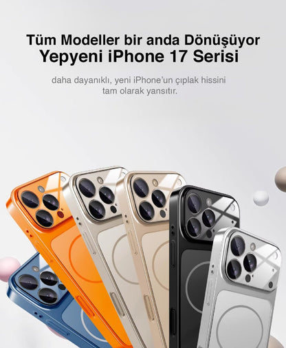"Lacivert" AG Glass Telefon Kılıfı (17 Pro Max Görünümlü)
