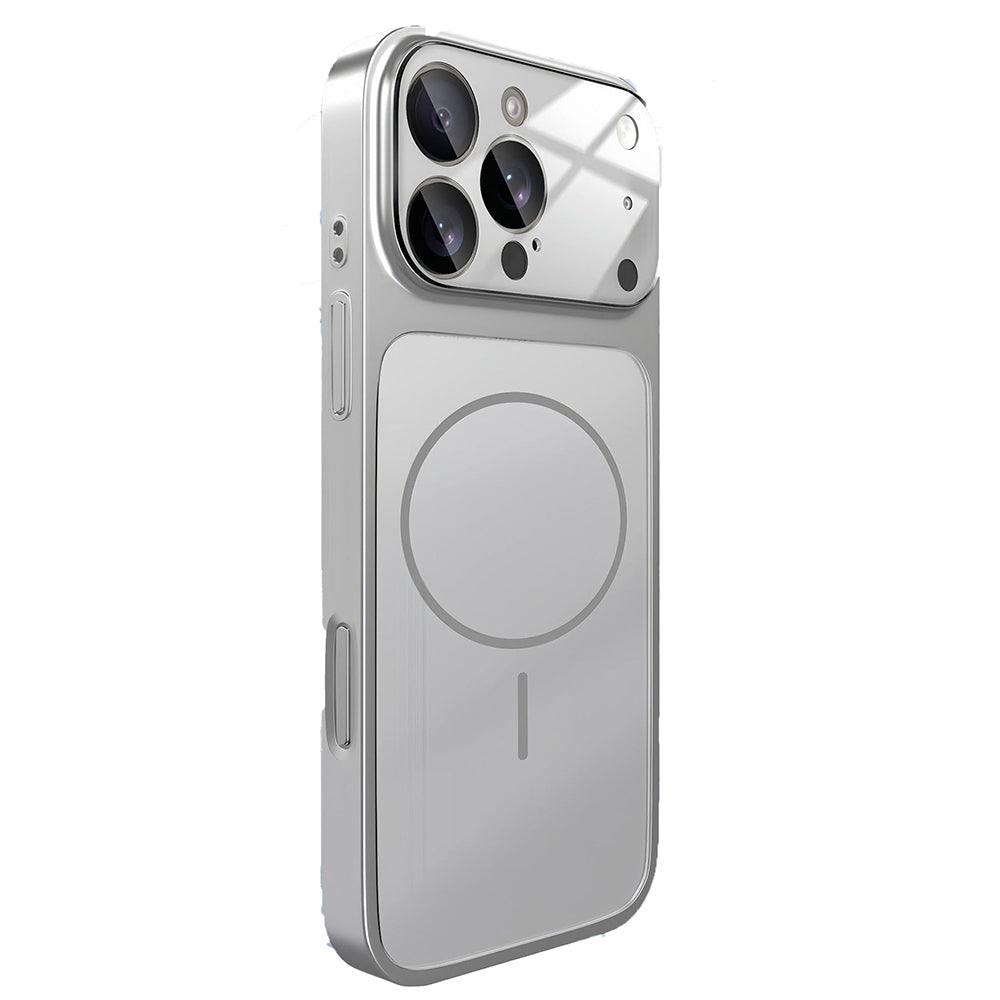 "Silver" AG Glass Telefon Kılıfı (17 Pro Max Görünümlü)