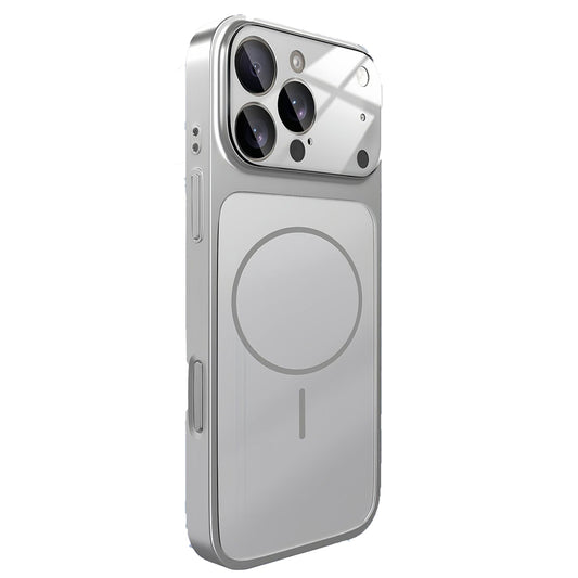 "Silver" AG Glass Telefon Kılıfı (17 Pro Max Görünümlü)