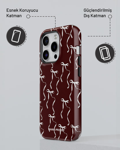 "Bordo Fiyonk" PROTECT Telefon Kılıfı