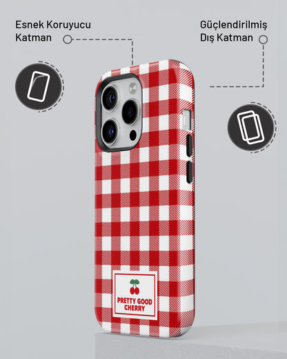"Kiraz Ekose" PROTECT Telefon Kılıfı