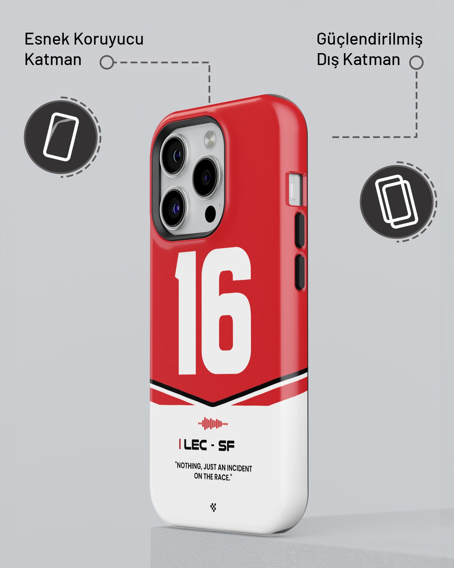 "Charles Leclerc v2 F1 2025" PROTECT Telefon Kılıfı